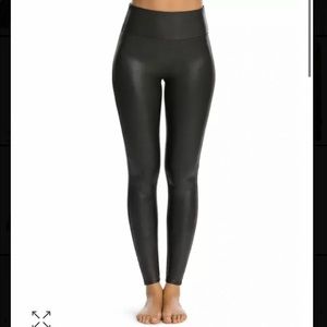 Spanx Leather Look Leggings